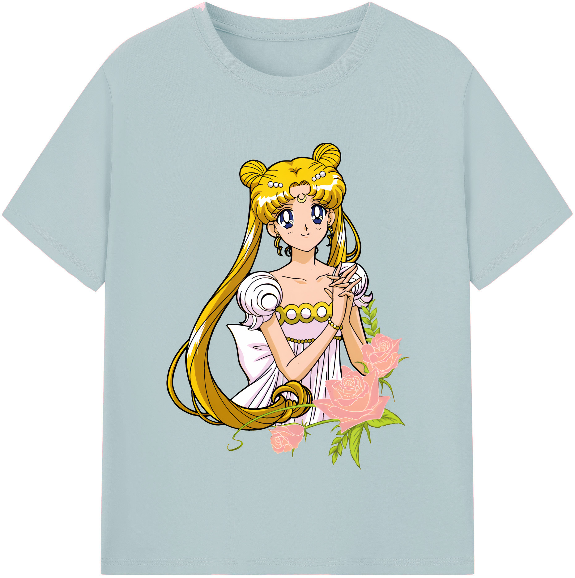 （画像用） 美少女戦士セーラームーン 愛野 美奈子 あいの みなこ Sailor Moon Aino Minako 綿100％半袖Tシャツ（フロントプリント）